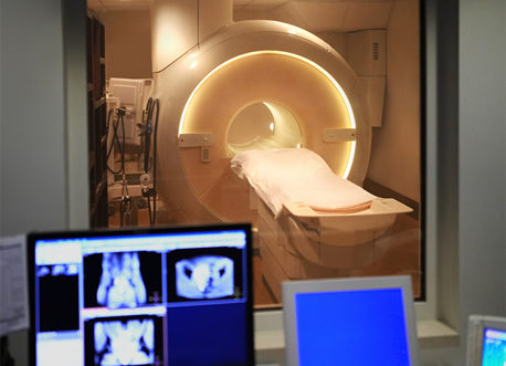 MRI Machine viewed from control room