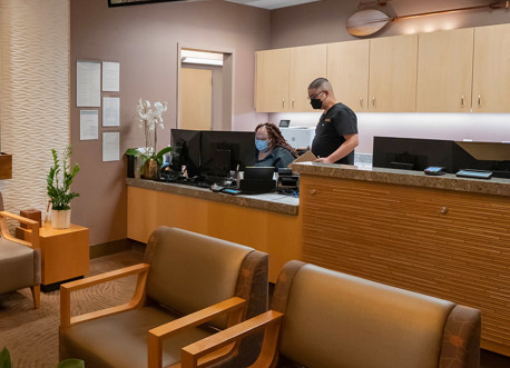 Hale Pawaa reception desk