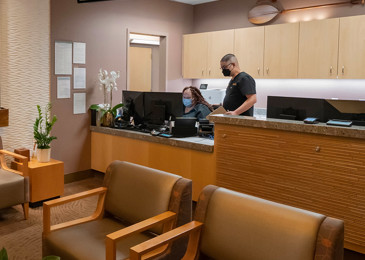 Hale Pawaa reception desk