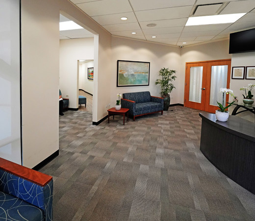 Waterfront Plaza waiting room